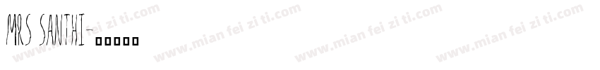 Mrs santhi字体转换